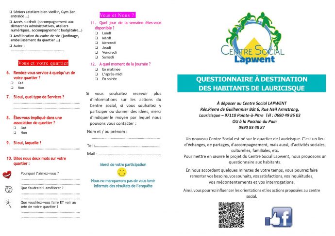 questionnaire habitants